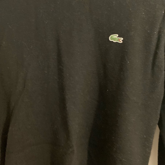 merino wool turtle neck black sweater Lacoste - Picture 3 of 7